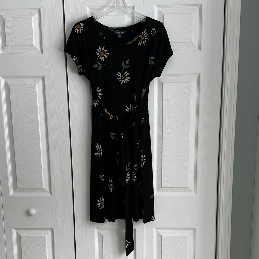 Toad&Co Floral Black Dress